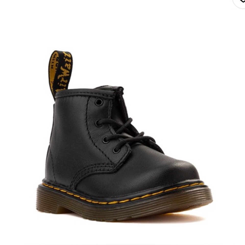Dr. Martens 1460 4-Eye Boot - Baby / Toddler - Black Leather